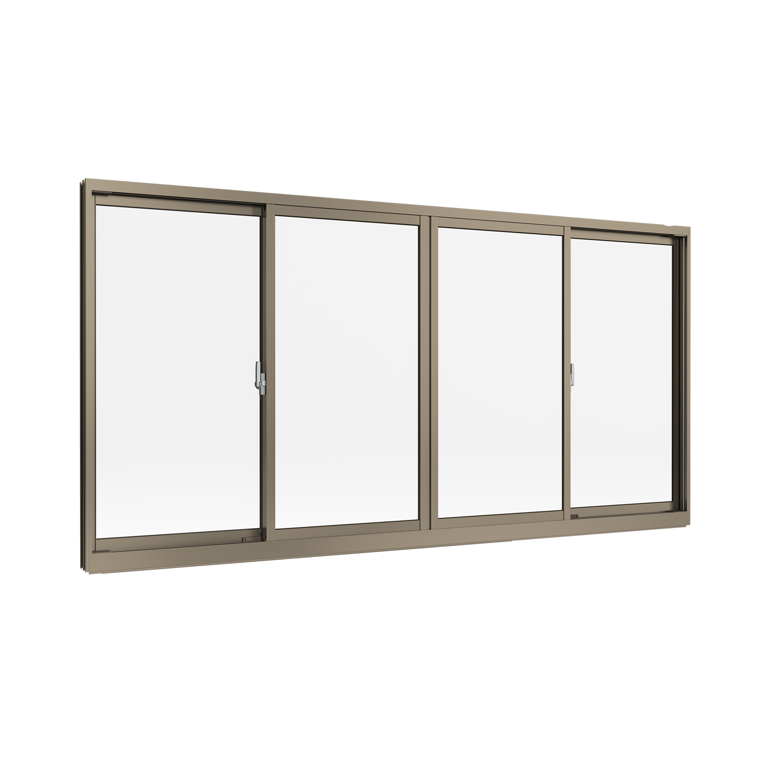 หน้าต่างบานเลื่อน (4 บาน 2 ราง)